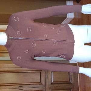 Ladies Sweater Size M Brown